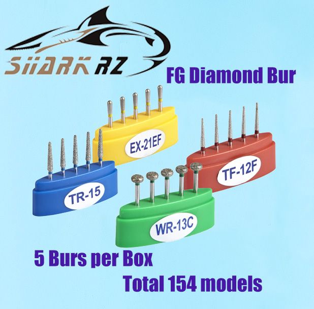Dental Diamond Bur Sharkrz Fg Diamond Bur Three Layers Of Sand Box 153