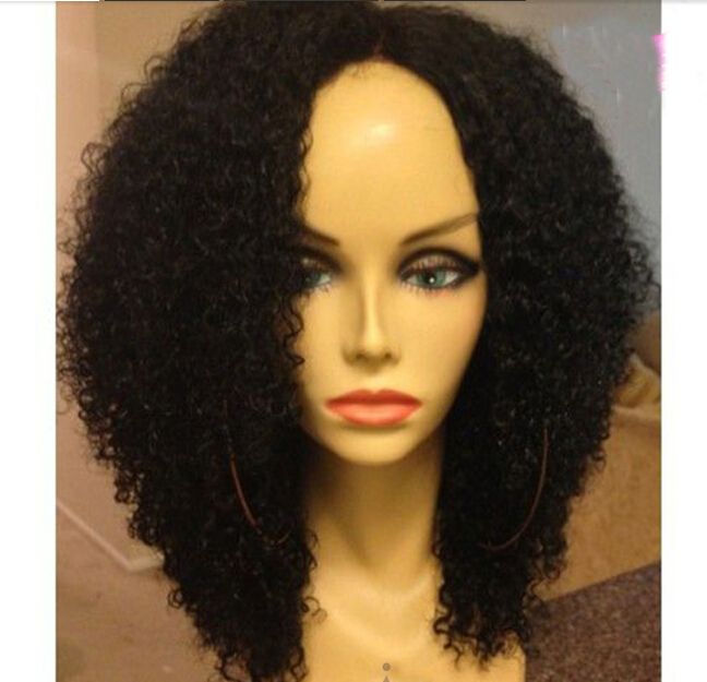 Cheap 100 Virgin Mongolian Kinky Curly Wig For Black Women African
