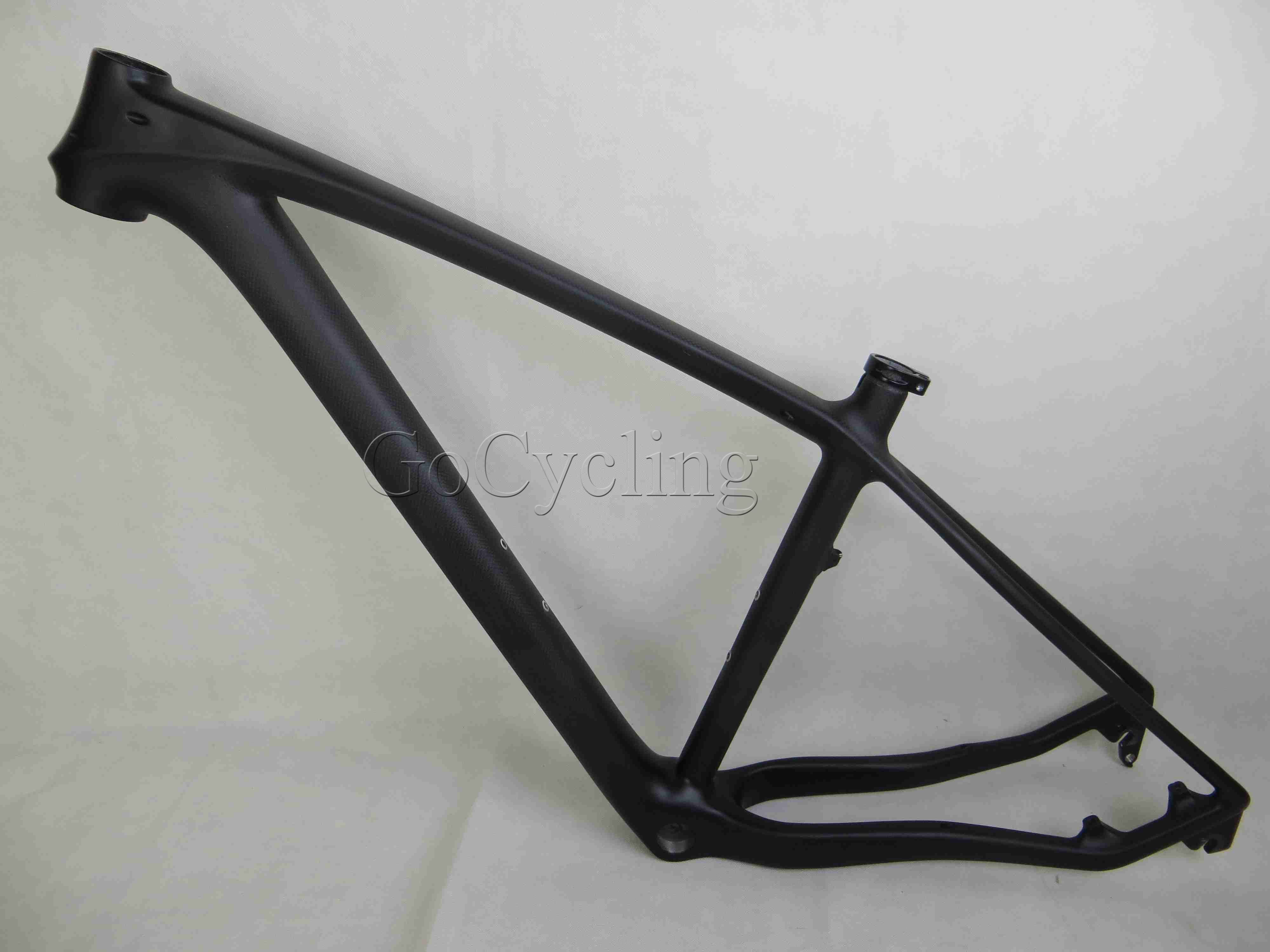 29er Mountain Carbon Fiber Bike Frames in Clear Coat MTB Hardtail Carbon Frame with Headset Size