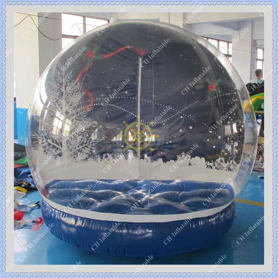 Snow christmas inflatable globe santa blow tree 5foot 150cm claus giant toys yard led outdoor prop decoration popular Hot Sale Outdoor Christmas Photo Snow Globe ,2 Meters Inflatable