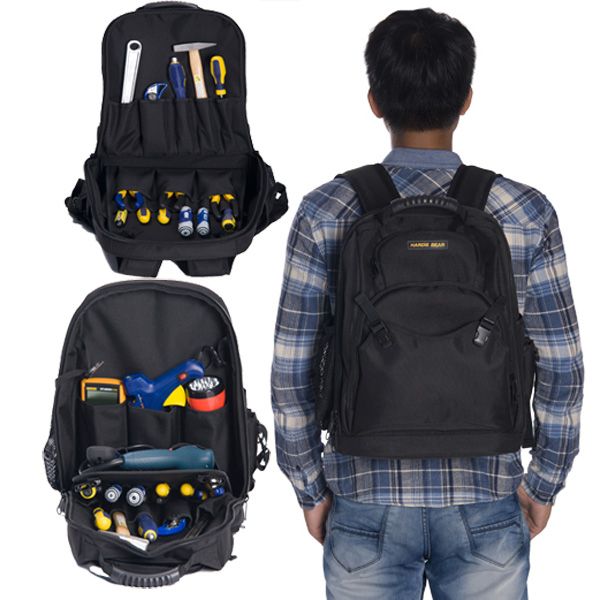 2017 Large Capacity Professional Electricians Maintenance Backpack Tool Bag Brand New Hardie