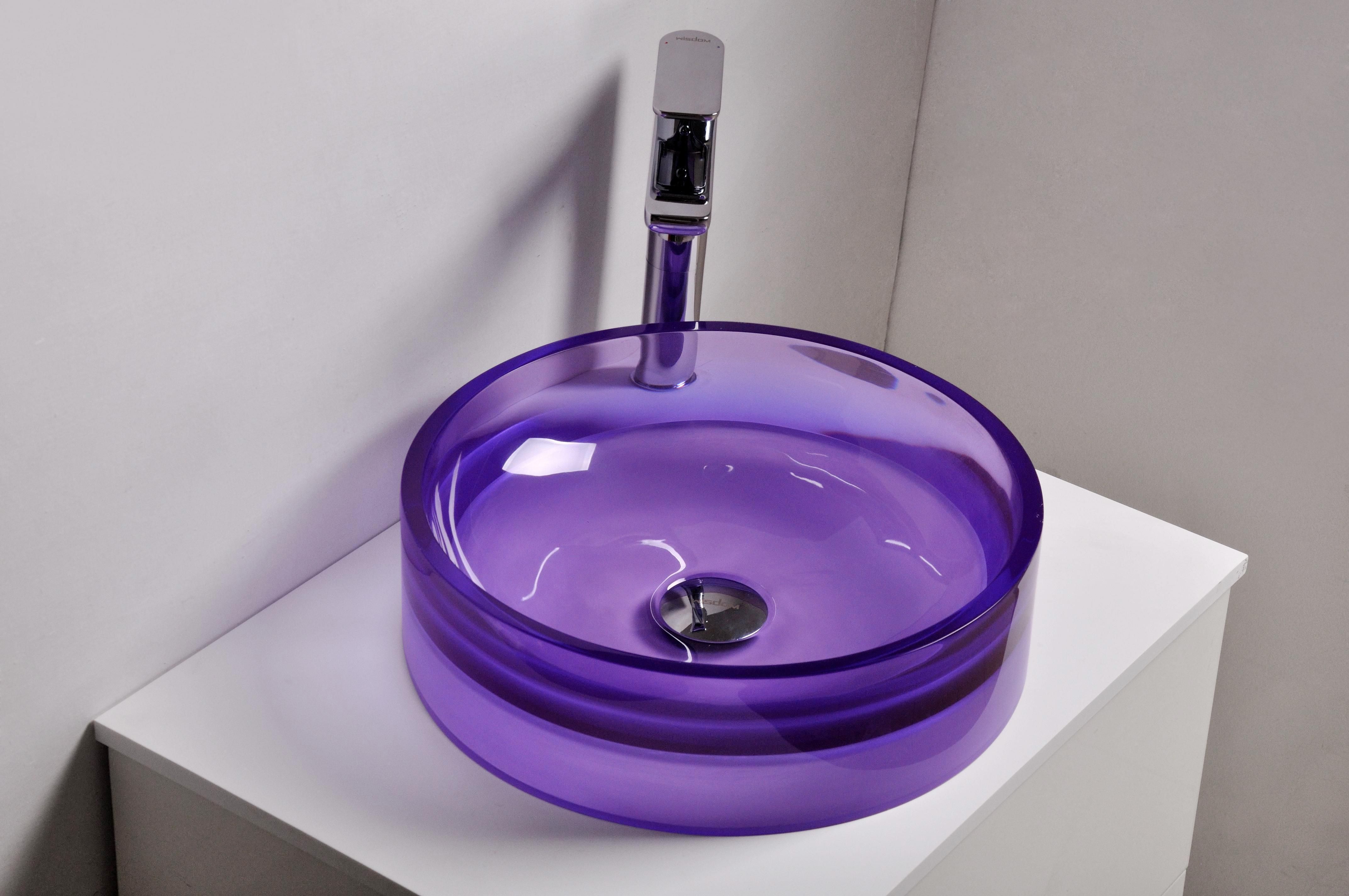 2017 All New Colour Resin Hand Wash Basin Vanity Sink Counter Top Round