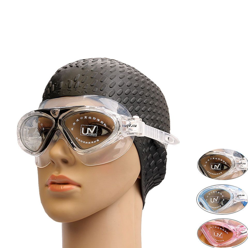 Best Waterproof Anti Fog Swimming Goggles Submersible Mirror Big Box