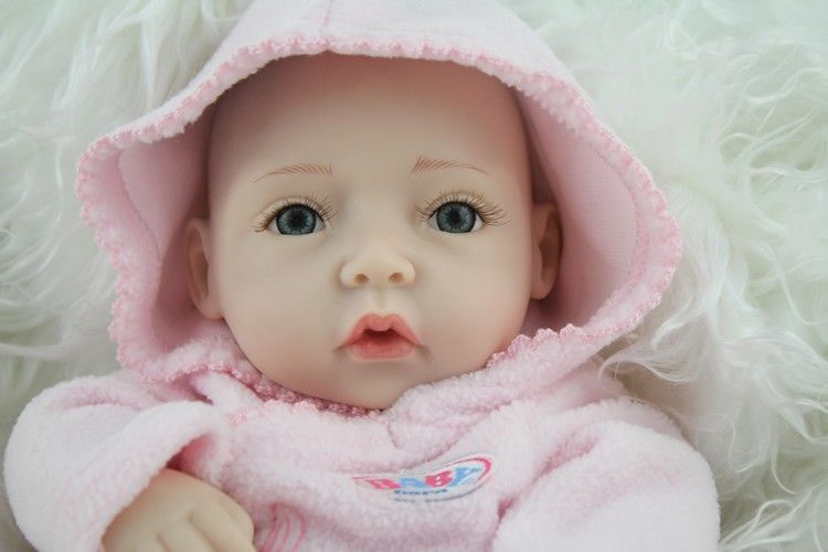 Wholesale 2015 Top Popular 12 Inches Mini Silicone Baby Doll Full Vinyl