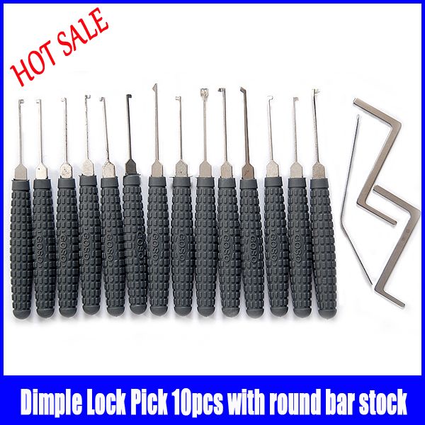 Dimple Lock Pick With Round Bar Stock Auto Smart Used Lock Picks Set
