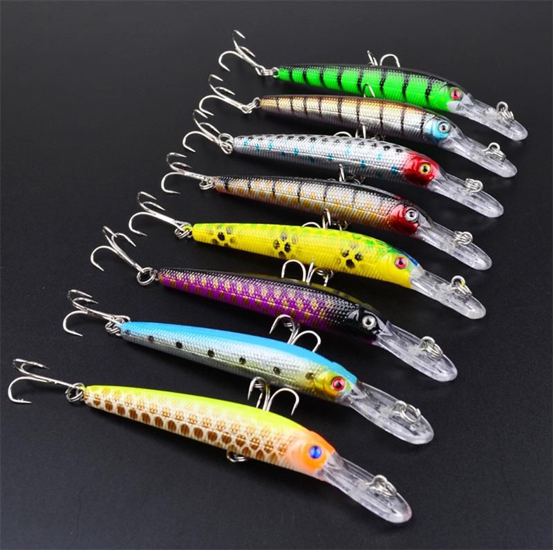 Top Walleye Crankbaits Lake Fishing Lures 10cm 7g 0.24oz Minnow Plastic