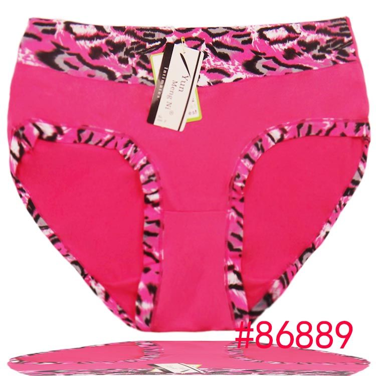 2017 2015old Women Big Underwear Leopard Plus Size Silk Boyshort Women