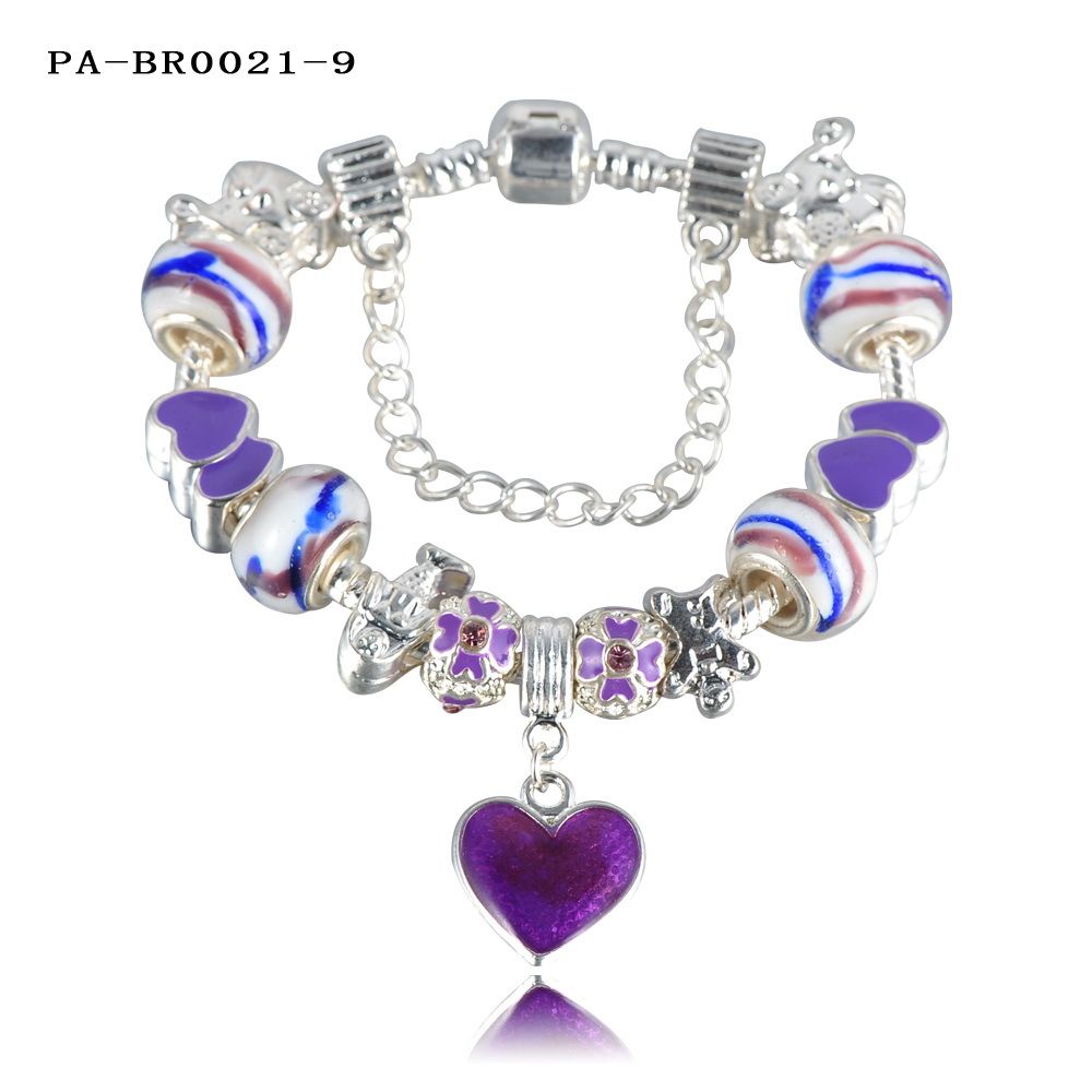 Lzeshine Brand Charm Bracelet Personalized European Popular Silver Bead