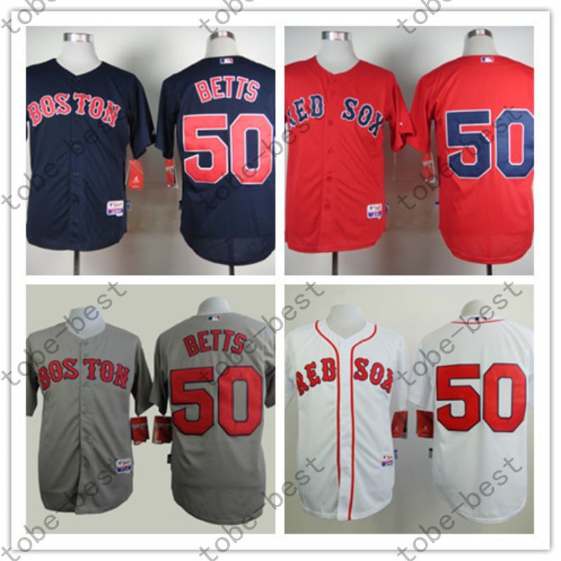 Best Quality Boston Red Sox Jerseys 50 Mookie Betts Jersey White Red