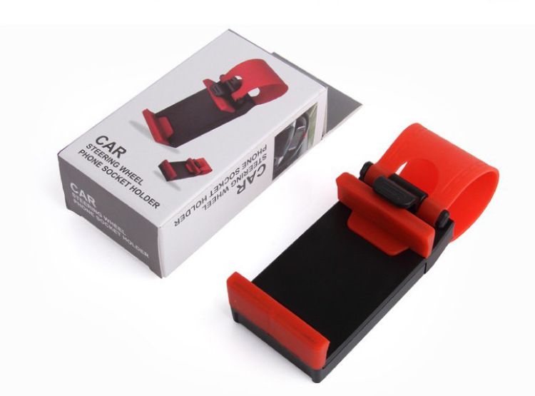Discount Car Steering Wheel Mount Holder Rubber Band For Smartphone Car