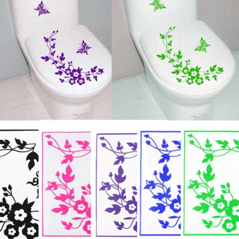 Butterfly Flower Bathroom Wall Stickers Home Deocr Home Decoration Wall