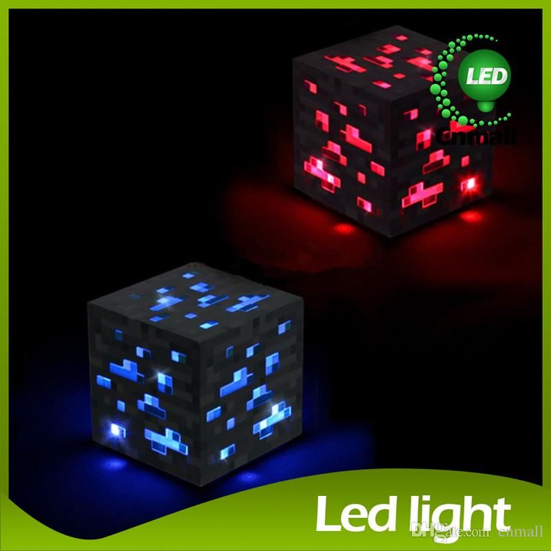 2017 Minecraft Wall Torch Minecraft Led Toy Lighted Redstone & Diamond Ore Light Up Torch