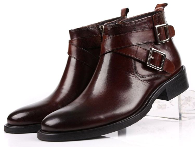 EUR 46 Large Size Fashion Brand Black/brown Tan Mens Boots Double ...