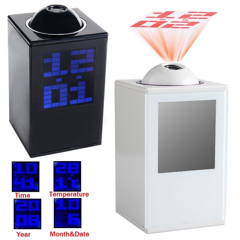 2017 New Digital Led Laser Time Projector Projection Lcd Alarm Clock
