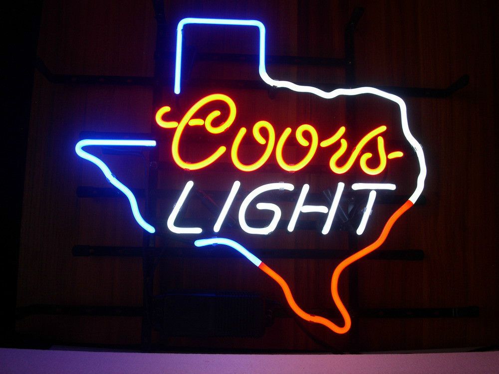 2017 Coors Light Texas Neon Light Sign Handicraft Beer Bar