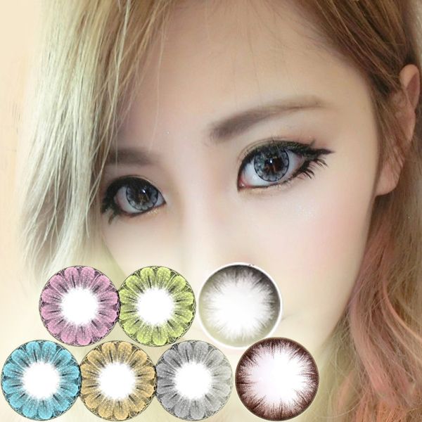Dhl Wintersweet Big Eye Prescription Contact Black Eye Lenses Short