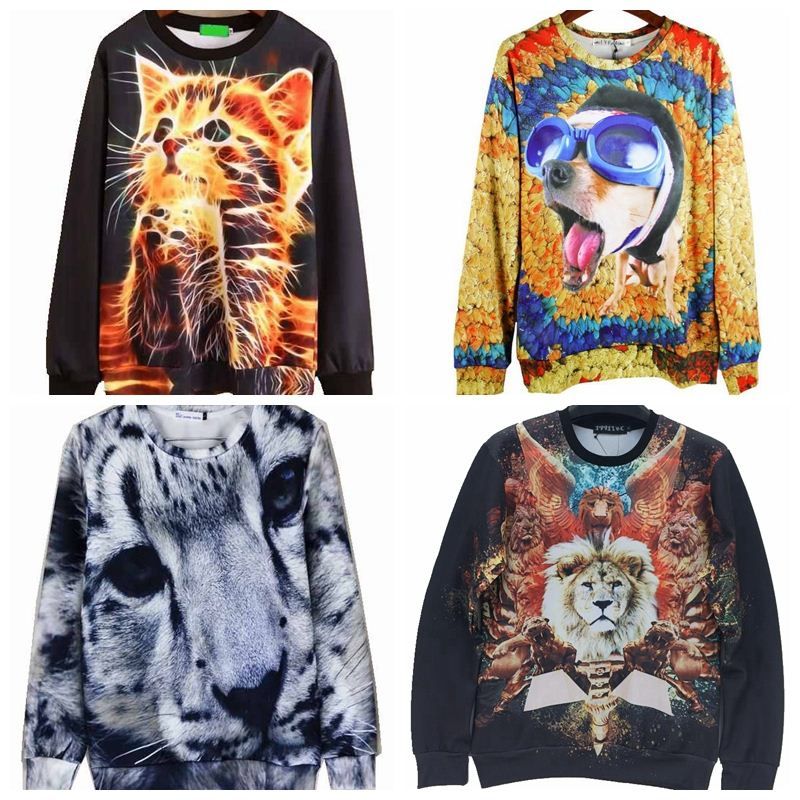 Wholesale Cheap Casual Men Hoodies 3D Harajuku Cute Cat Print Sportswear Male Sweatshirt Masculino Hombre N3D023 Online with $34.17/Piece on Xingyan03's