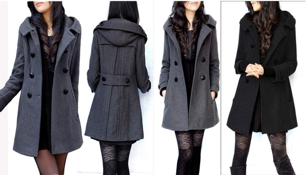 Overcoat Women 2014 Plus Size Abrigos Trendy Women's Wool Blend ...