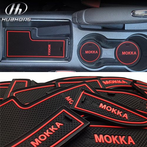 For Vauxhall Opel Mokka Anti Slip Mat Anti Slip Gate Slot Pad Door Carpets Interior Decoration
