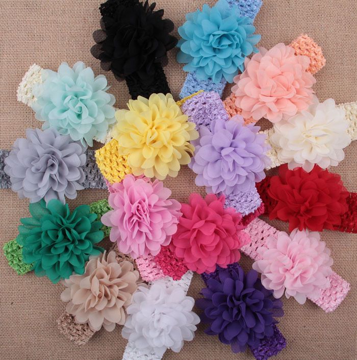 124 New baby headbands big flowers 620 Made Headbands Big Flowers Wide Bands Bows Girls Flower Headbands Baby   