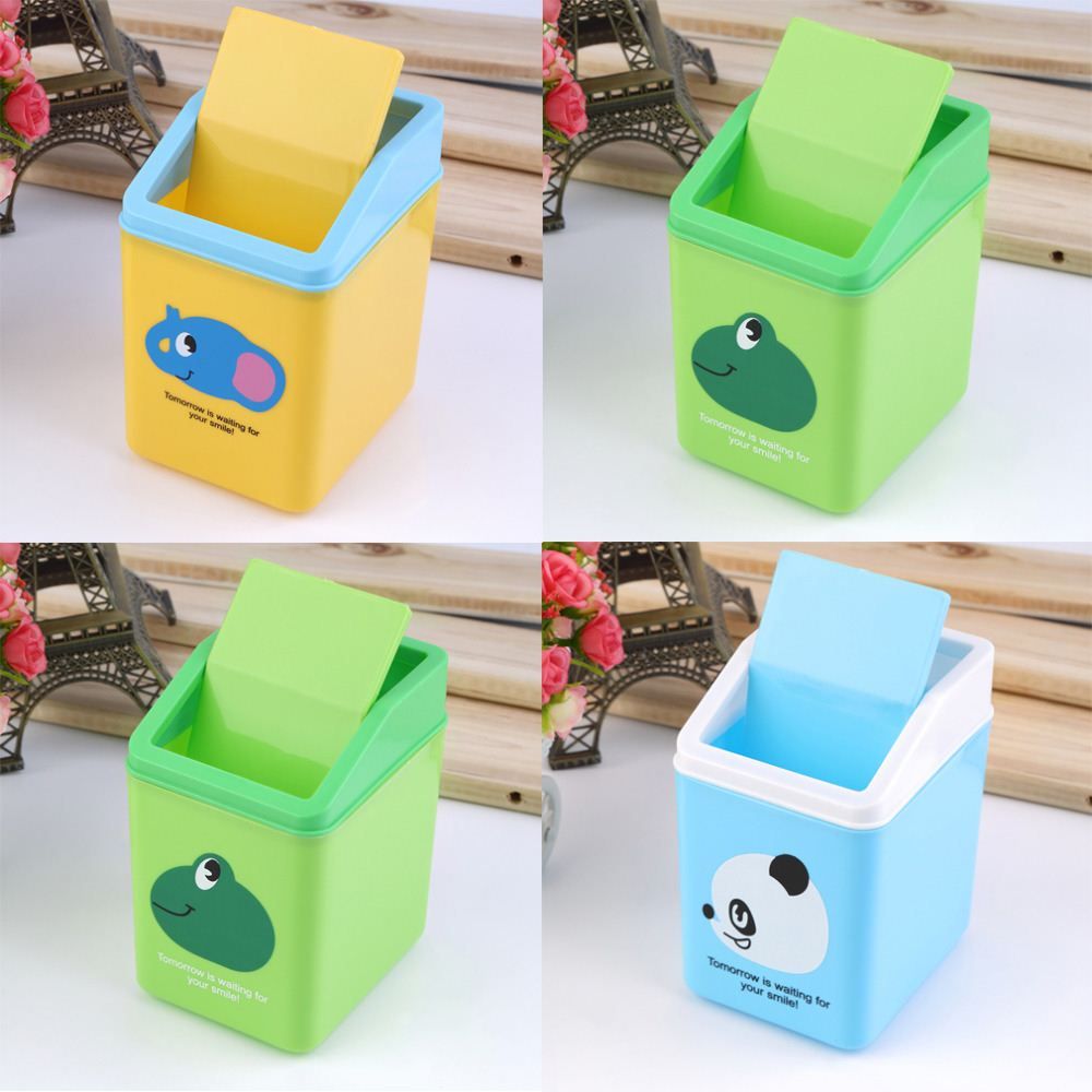 2017 Plastic Dustbin Trash Cans Mini Table Desk Waste Container Rubbish