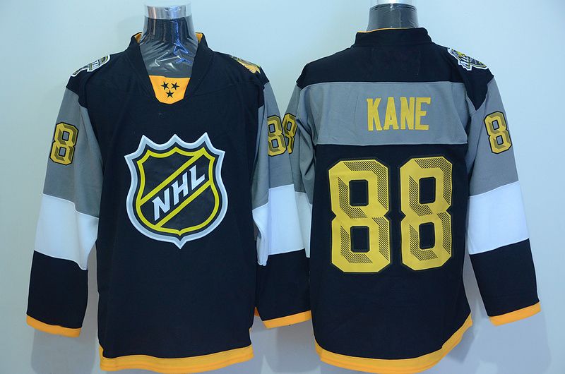 2017 2016 All Star Patrick Kane 88 Jerseys Black Jersey Newest Ice Hockey Jerseys For Men Hot