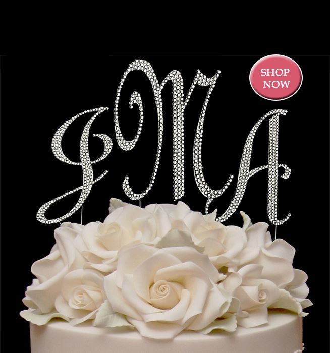 Rhinestone Monogram Cake Topper Wholesale Rhinestone Monogram Cake Topper Wholesale