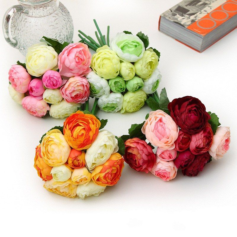 2015 Cheap Artificial Wedding Bouquets For Bridesmaids Hot Sale