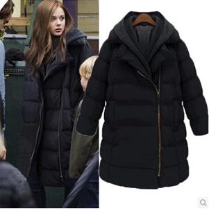 womens duck down longline jacket