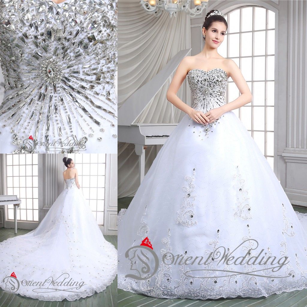 Wedding Selling Wedding Dress the best selling vestidos de novia 2015 ball gown wedding dresses long style with sparkle crystals