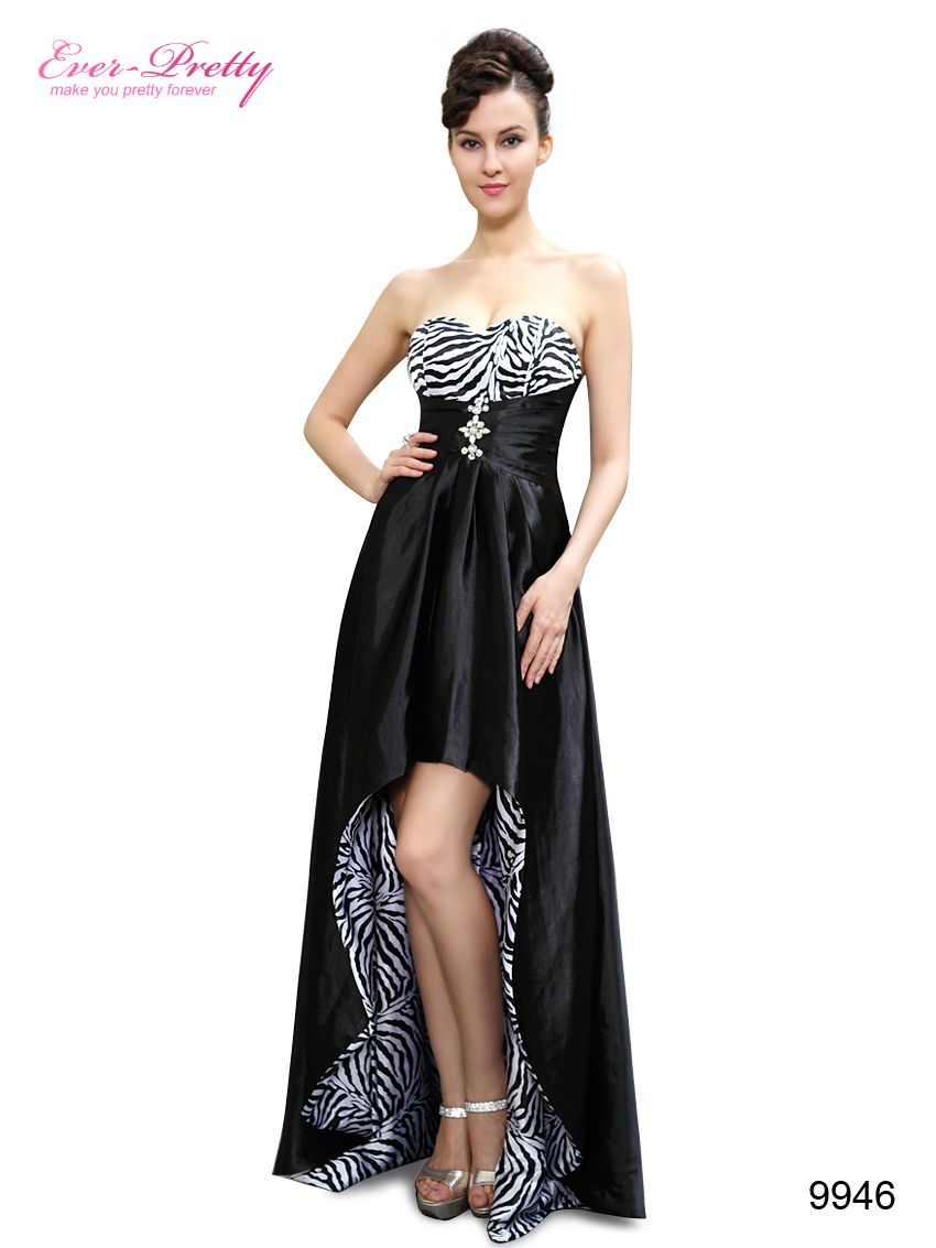 Black And White High Low Prom Dresses Black And White High Low Prom Dresses