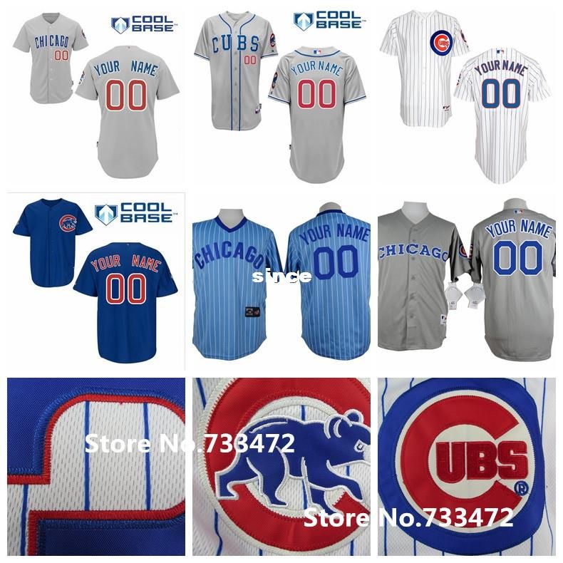 2017 30 Teams Cheap Customized Chicago Cubs Baseball Jerseys Custom