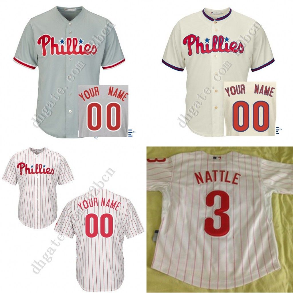 2016 Custom Philadelphia Phillies Jersey Youth Customized Personalized