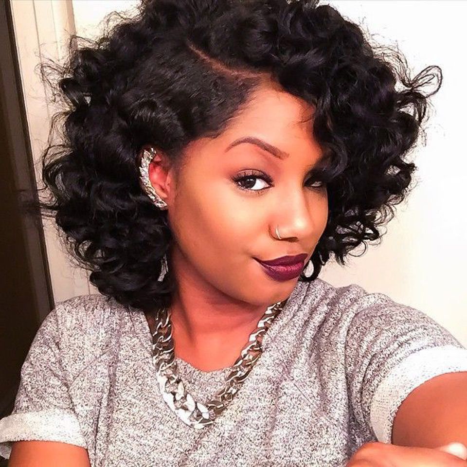 7a Brazilian Human Hair Curly Wigs Short Natural Wave ...