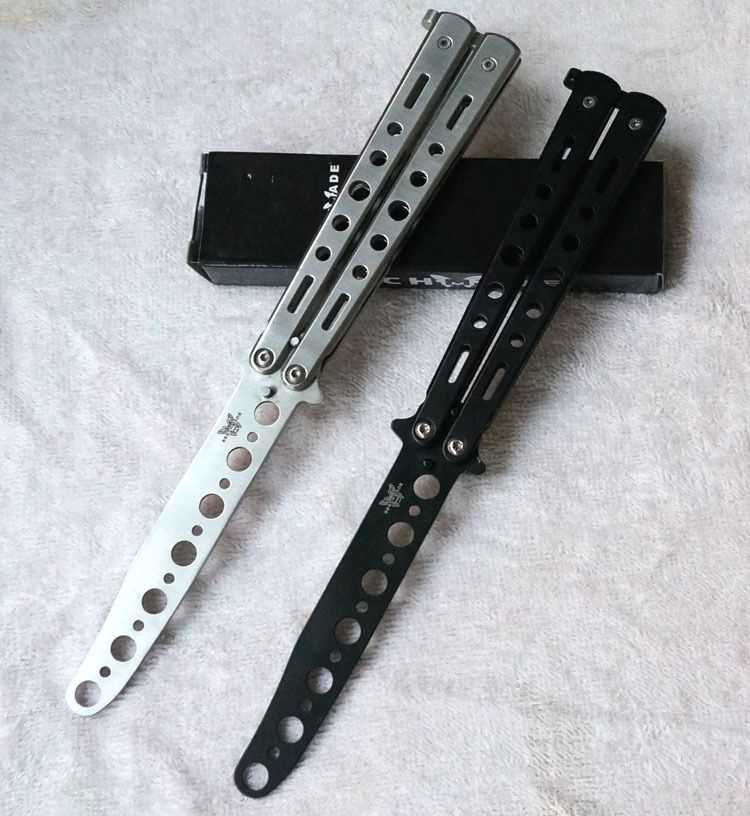 2017 Professional Dull Metal Practice Balisong Butterfly Knife Trainer