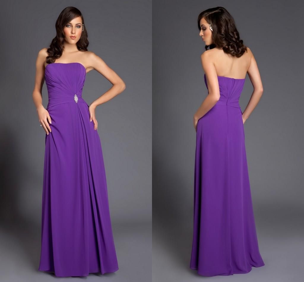 Cheap 2015 Purple Bridesmaid Dresses Long Beach Dress Plus Size For