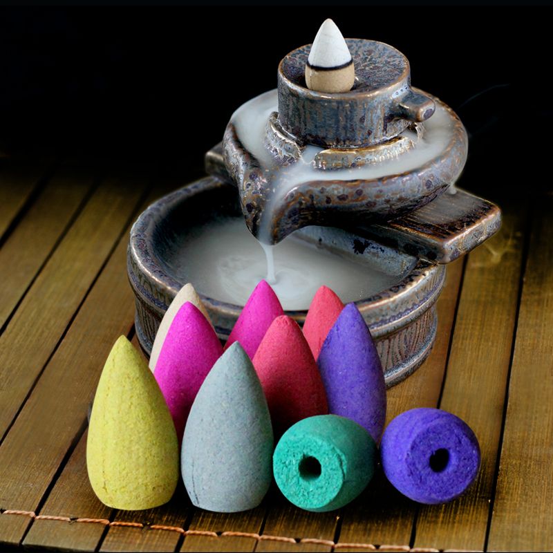 Smoke Backflow Incense Bullet Cones Aromatherapy Fragrance Natural