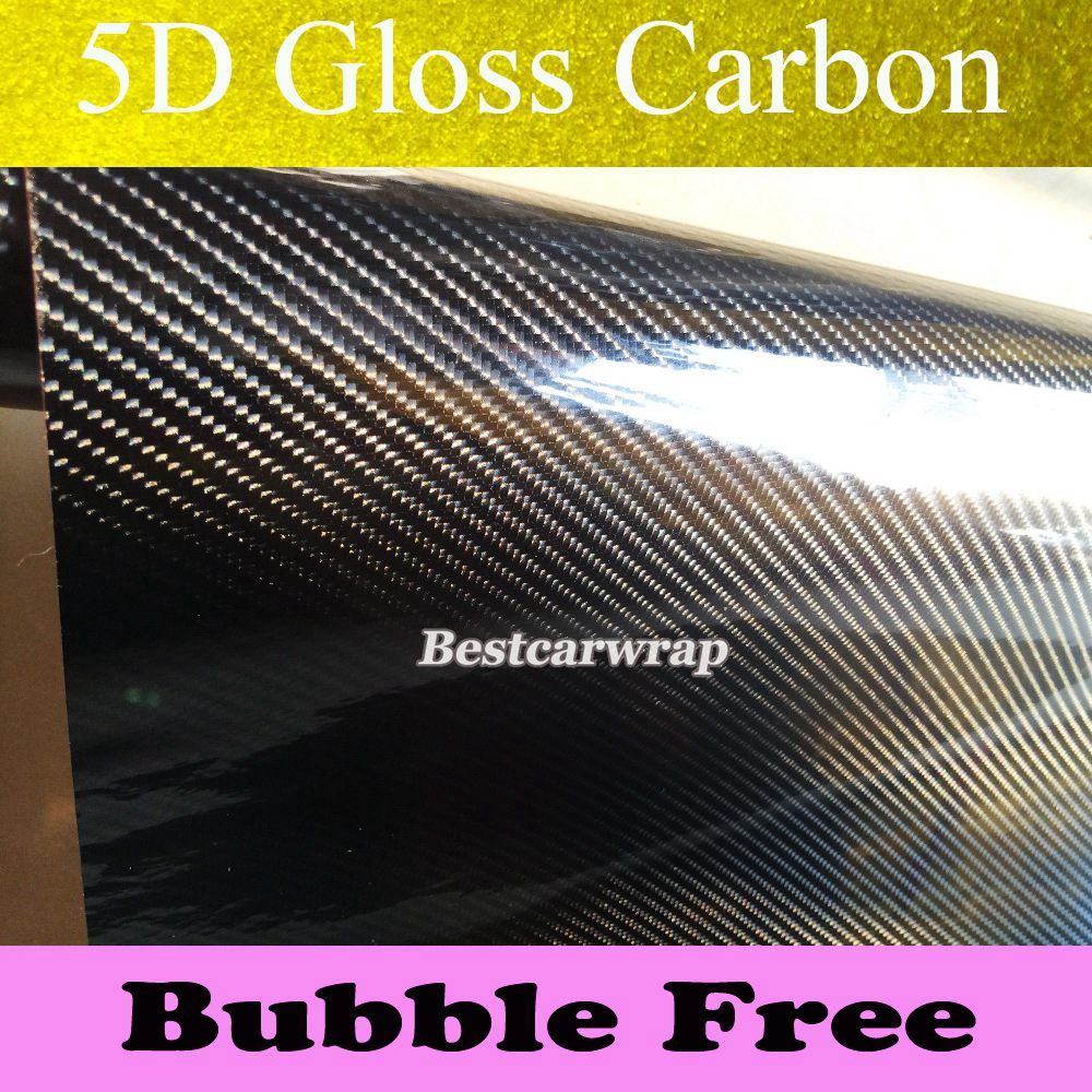 Ultra Gloss 5D Carbon Fiber Vinyl Wrap Super Glossy 5D Carbon Wraps