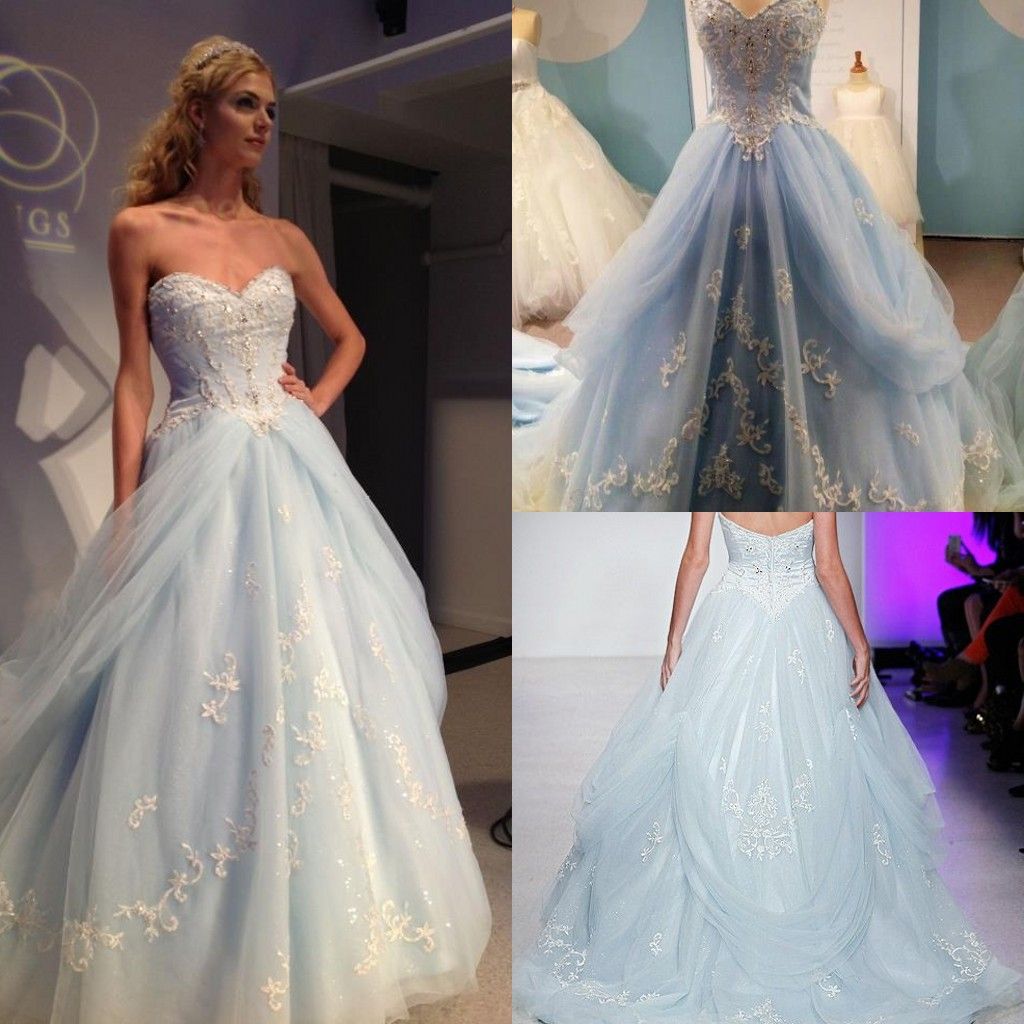 Ice Blue Wedding Dress