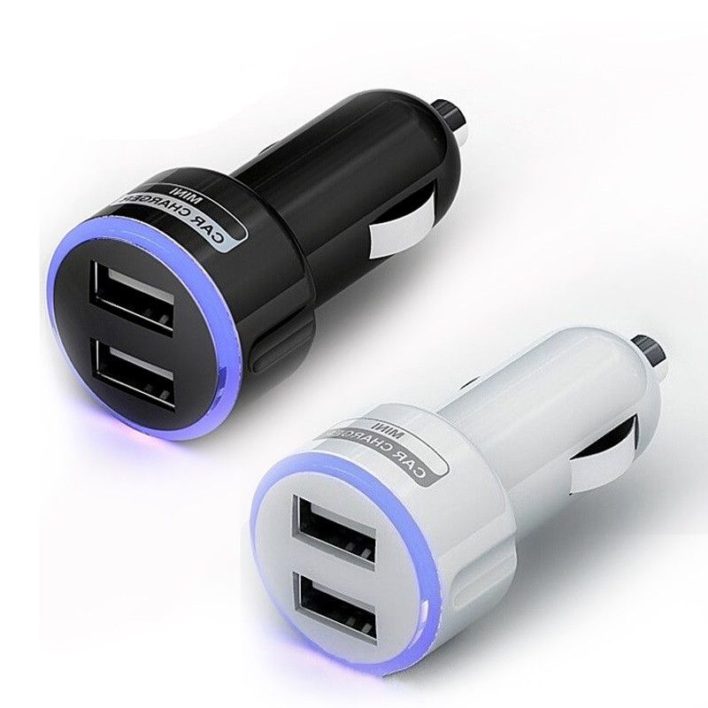 Car Chargers Mini Usb Car Charger Auto Electronics Dual Usb Ports