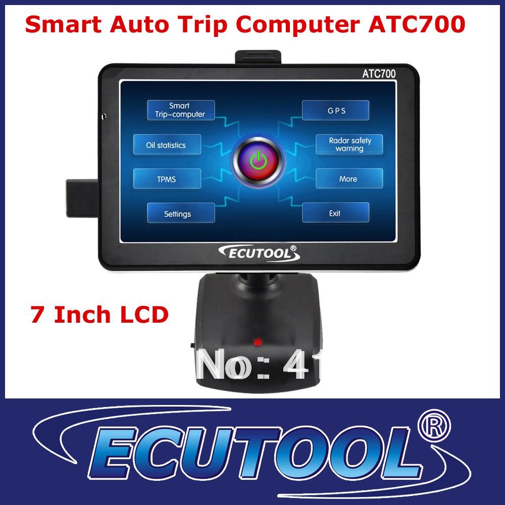 Car Pc! 7'' Lcd Display Atc700 Smart Trip Computer+Gps Navigation+Oil Monitor+Obd2 Code Reader
