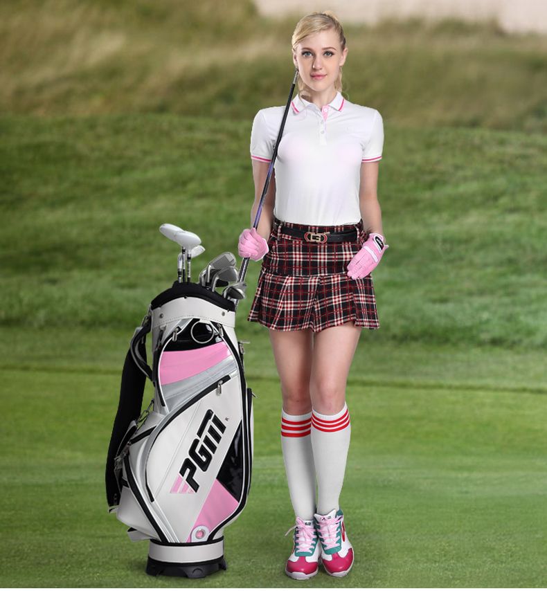 2017 Fashion Ms. Leggings With England Grid Pattern Pleated Skirt/Golf