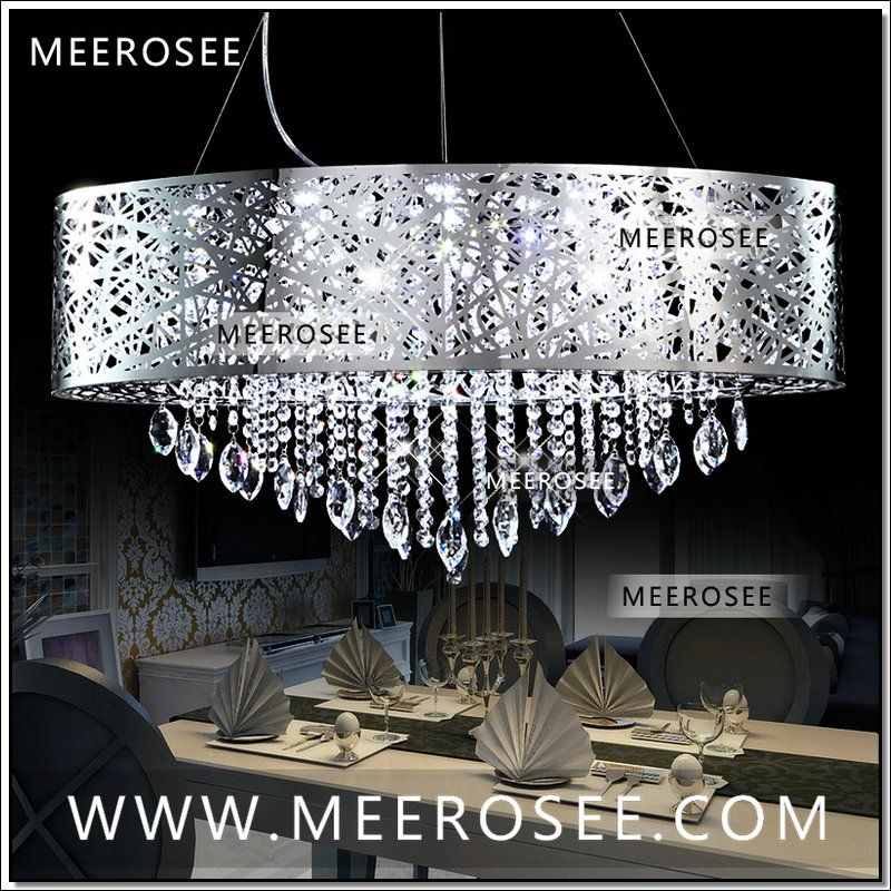 Pendant Crystal Chandelier Thejots Net Oval Shape Modern Led Crystal Chandelier Pendant Light Fixture Lighting Ideas