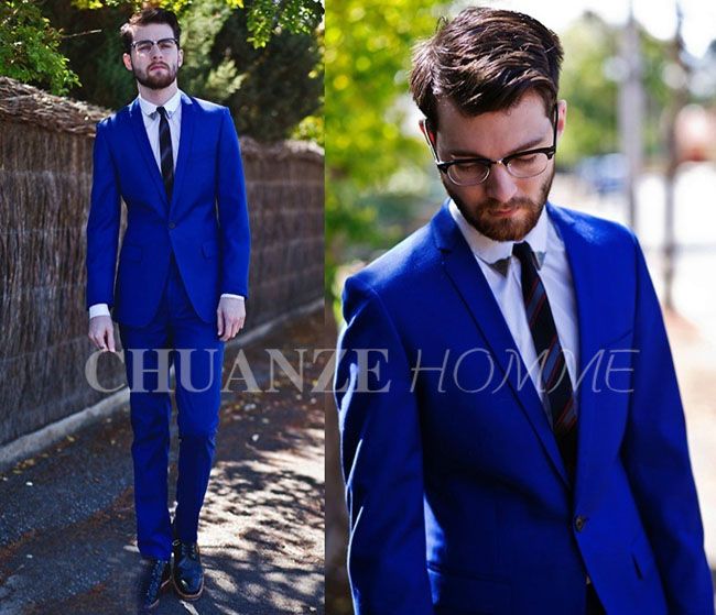 royal blue prom dress and tux