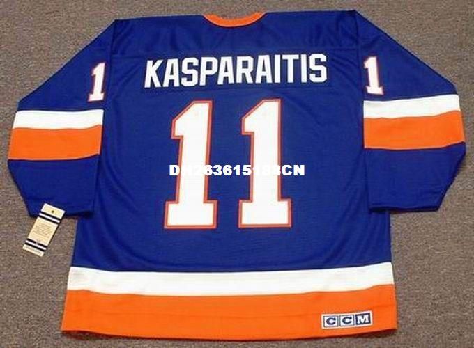 2017 Cheap Custom Retro Darius Kasparaitis New York Islanders 1993 Ccm