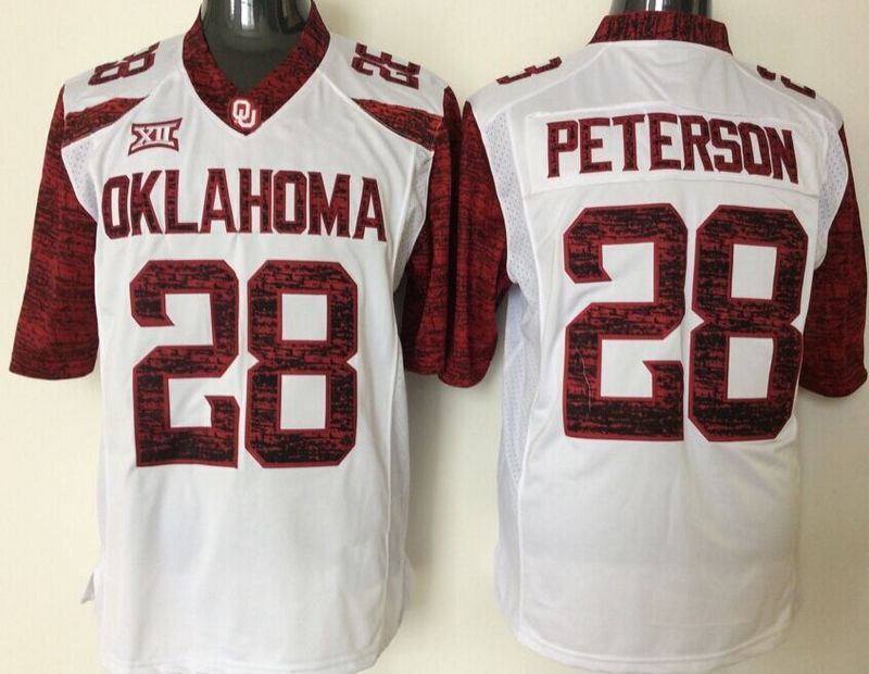 2017 2016 28 Adrian Peterson Youth Jersey Oklahoma Sooners Red Limited