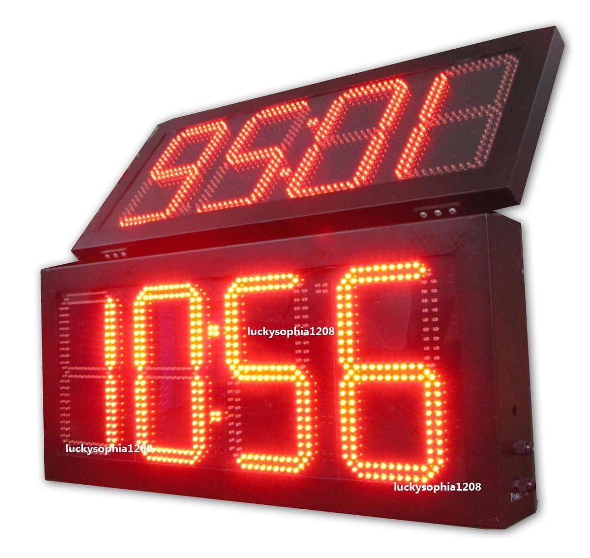 Outdoor Double Sided Led Time&Temperature Sign Led Digital Clock Size
