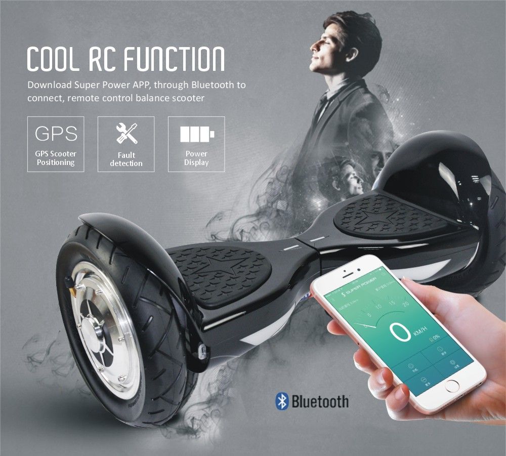Chrome Electric Scooter Led Rgb Hoverboard Bluetooth Smart Balance