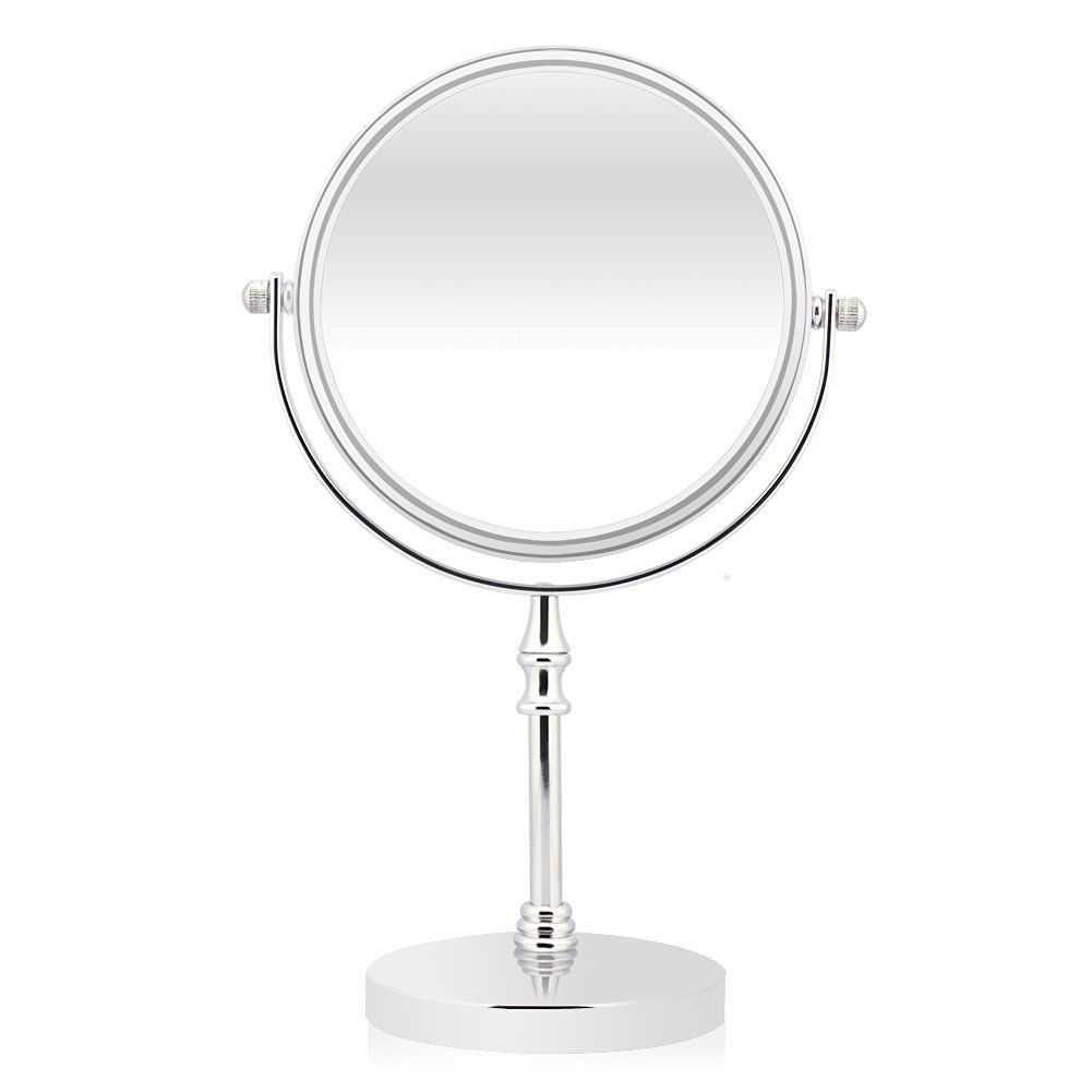 6 Inch Two Sided 360 Degree Swivel Vanity Makeup Mirror1x 3x