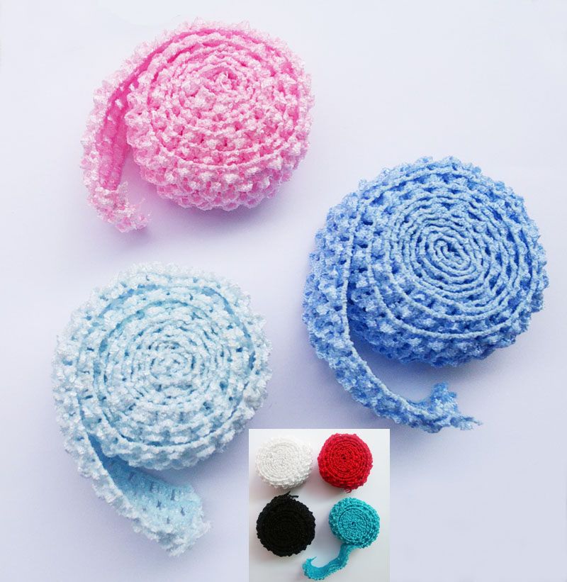 1.5 Crochet Elastic Tutu Waistband Headbands Band Rolls By Meters For